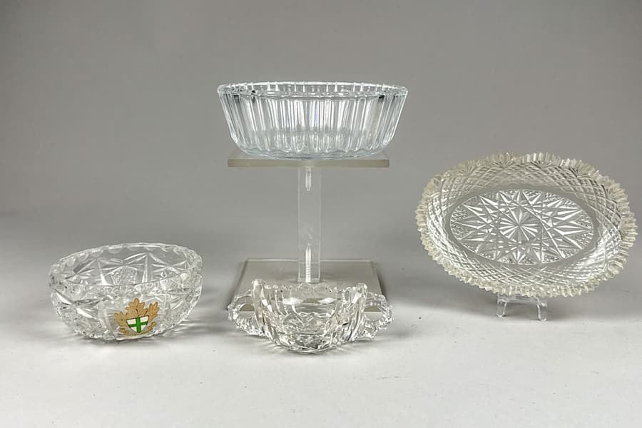 4 Glas Gefäße